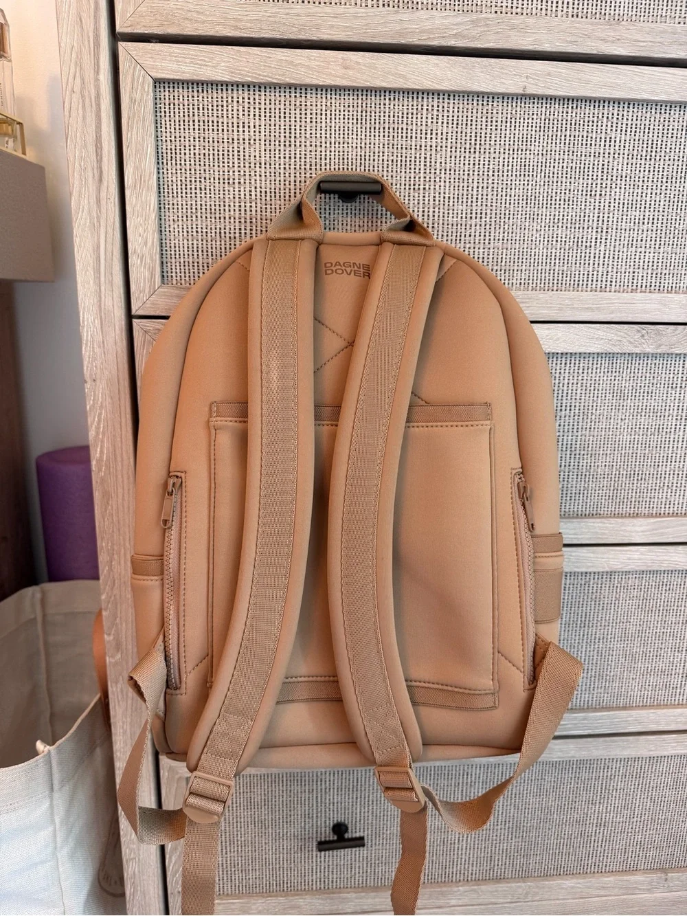 Dagne Dover Tan Backpack - Smooth Everyday Pack